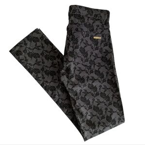 Juicy Couture Lace Print Skinny Jeans Size 27
